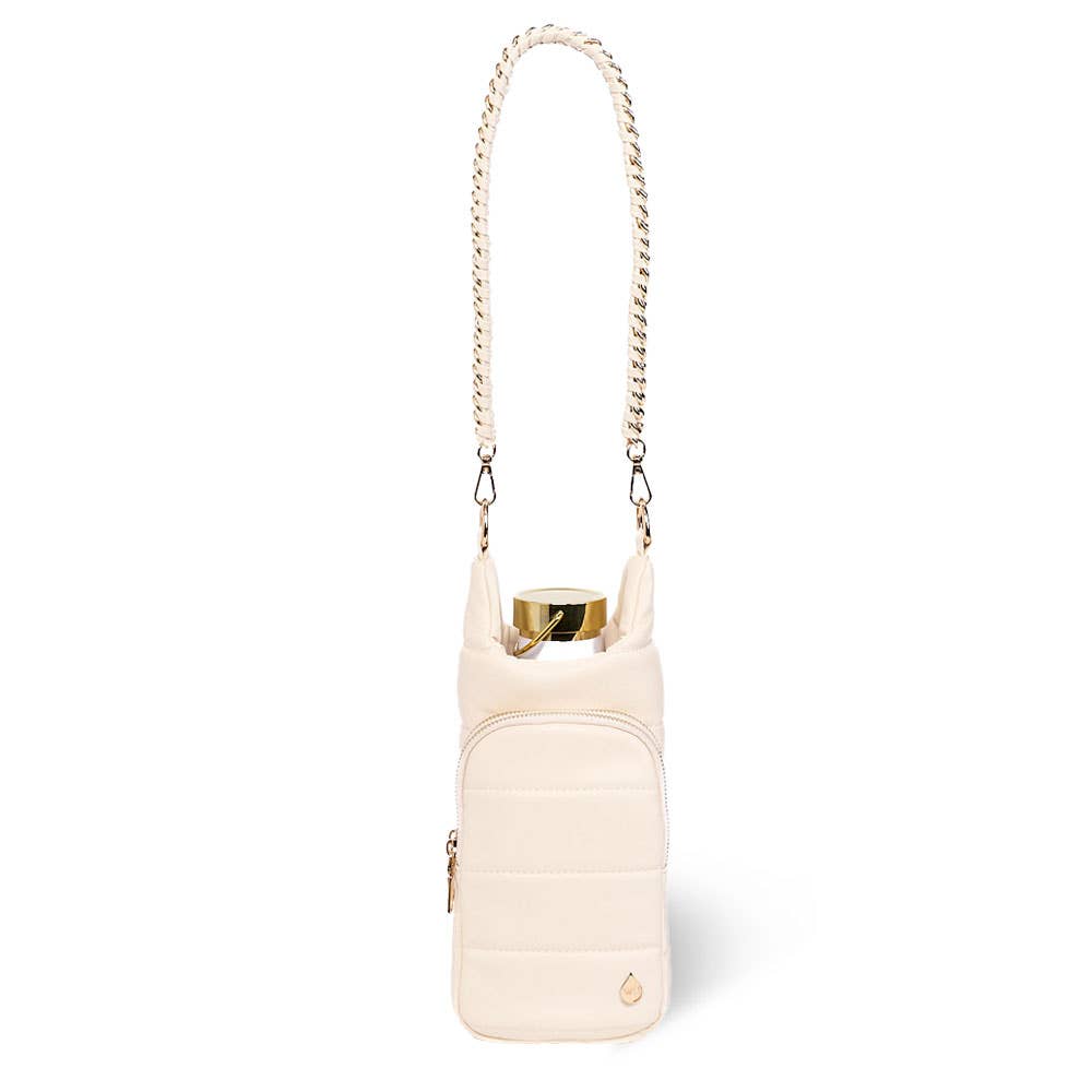WanderFull - Original HydroBag - Ivory Vegan Leather HydroBag® with Strap Bundle
