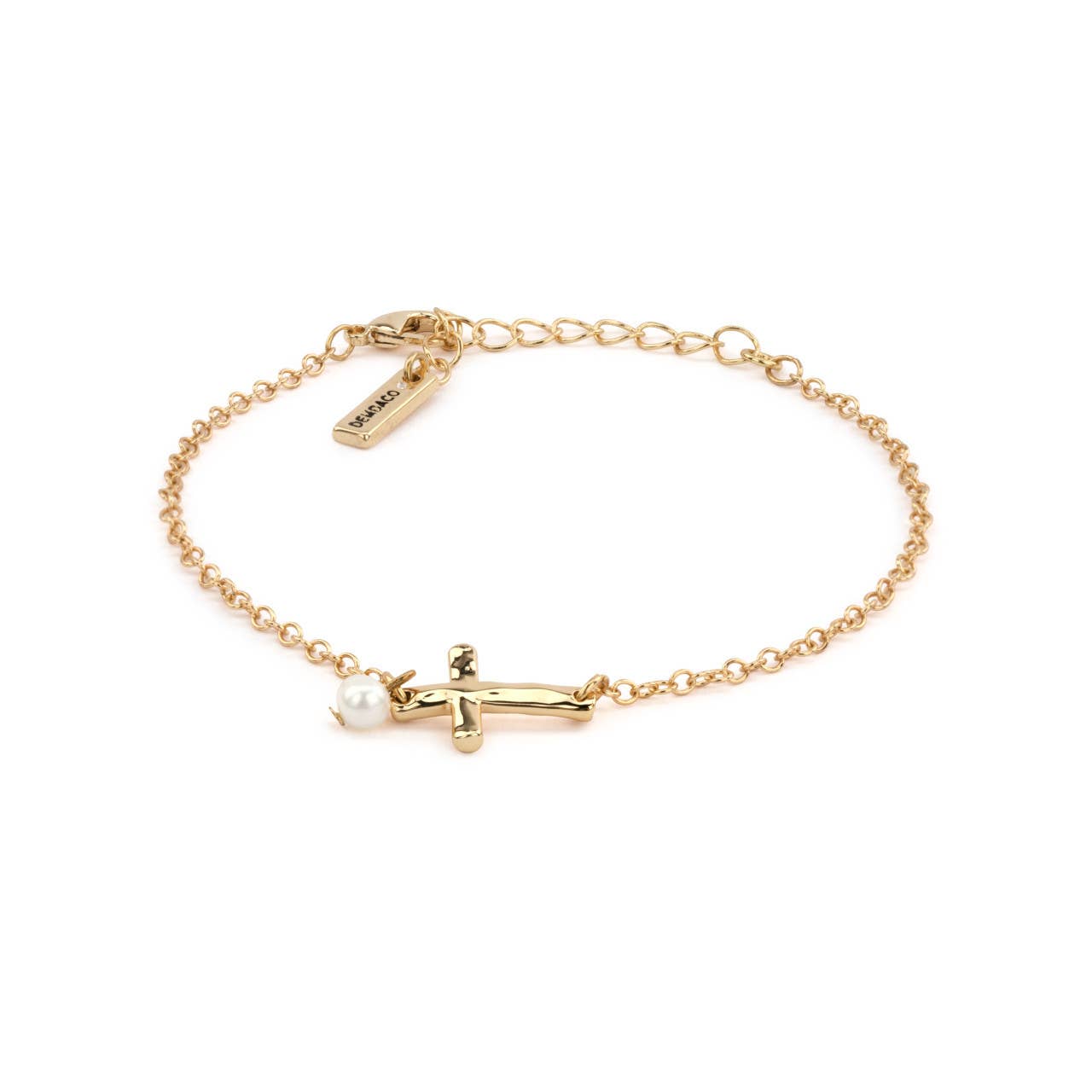 DEMDACO - Dainty Cross Bracelet - Gold