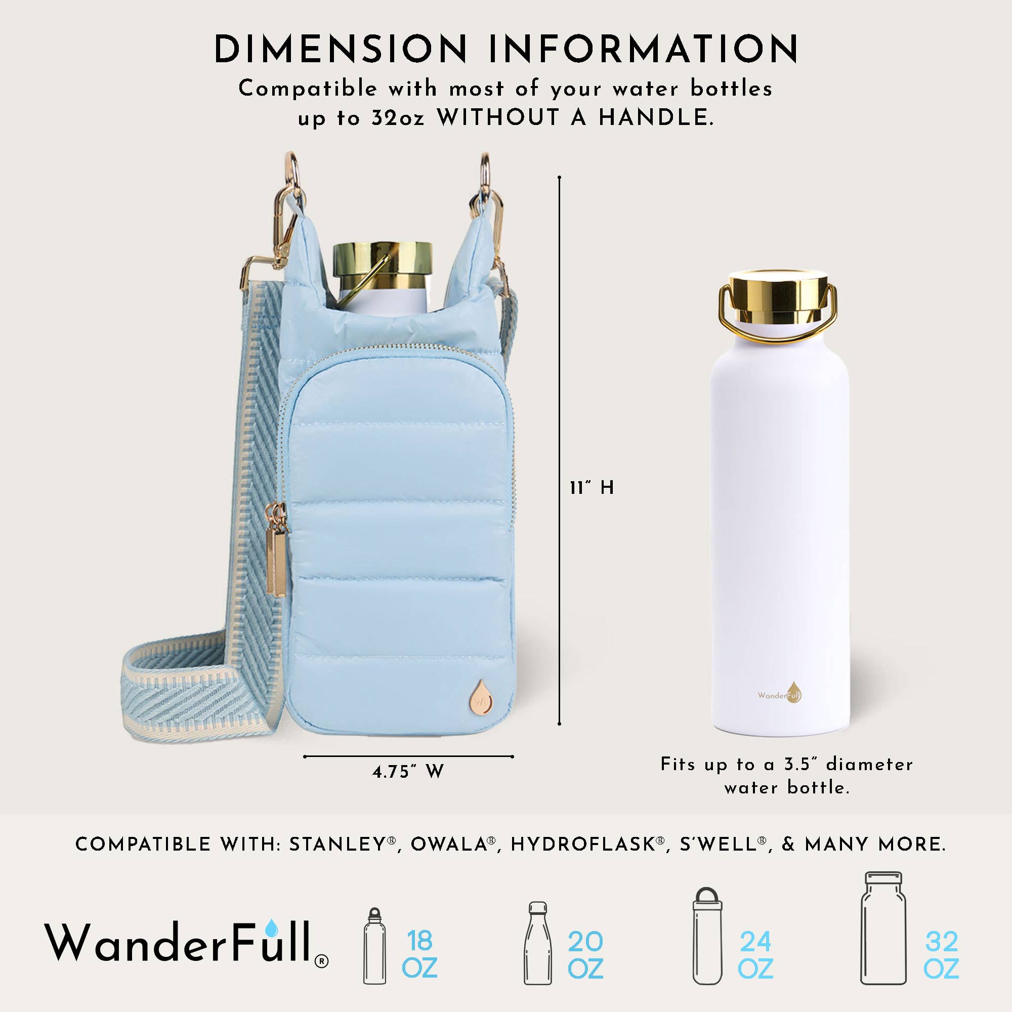 WanderFull - Original HydroBag - Cornflower Blue HydroBag®