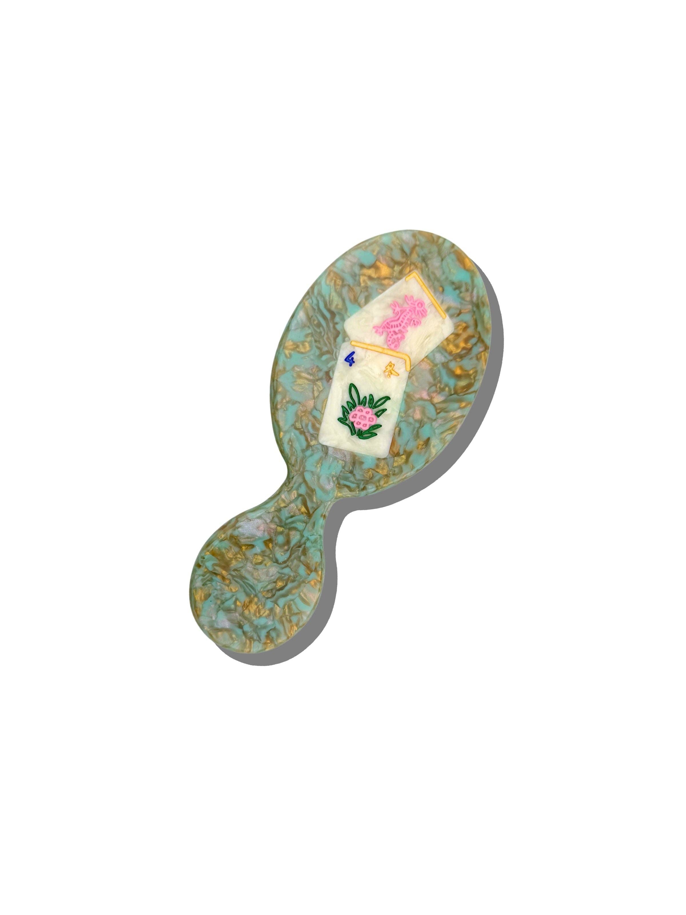 Solar Eclipse - Hand-painted Flower Mahjong Handbag Hero Brush | Eco-Friendly