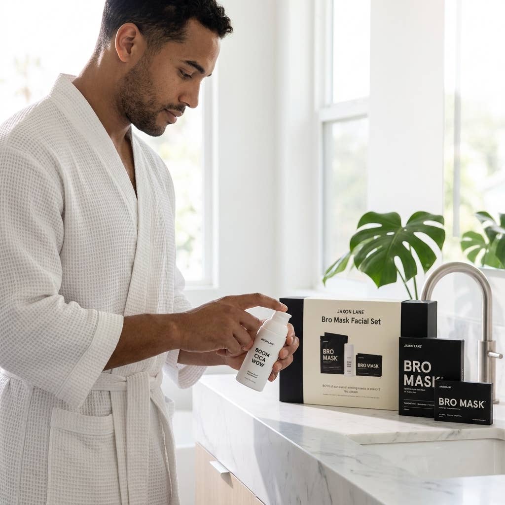 JAXON LANE - Bro Mask Facial Set- Ready, Set, Glow Gift Box by Jaxon Lane