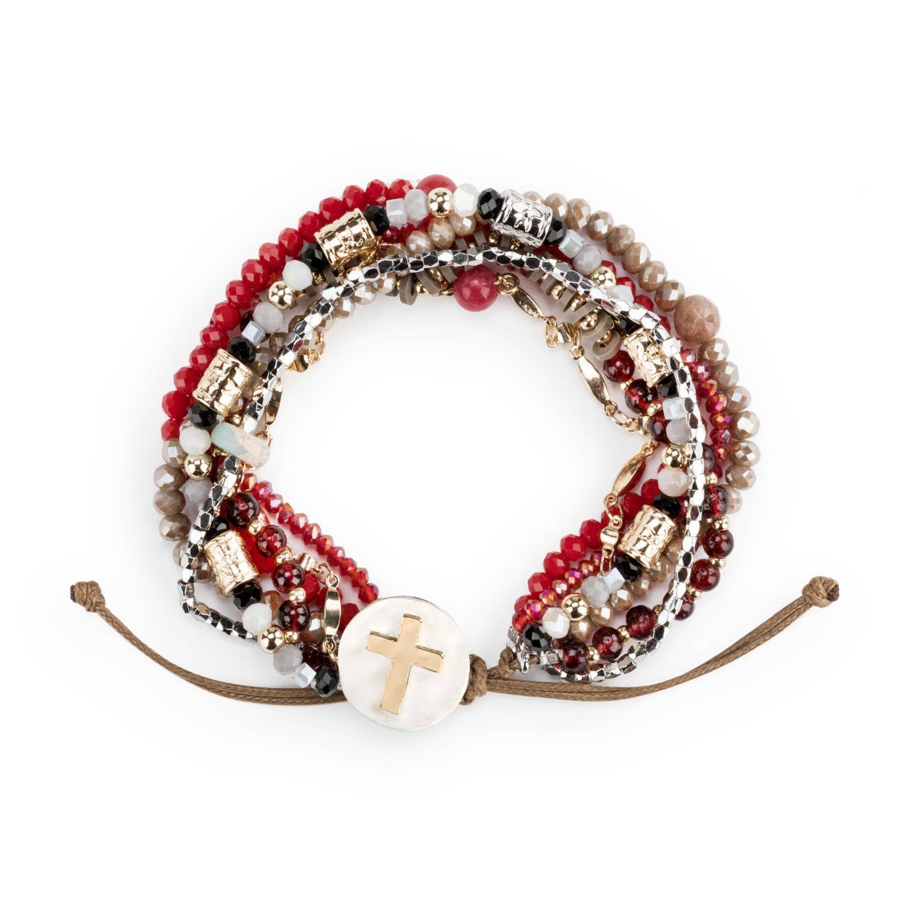 DEMDACO - Beaded Prayer Bracelet - Garnet