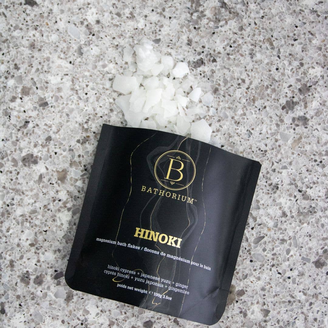 Bathorium - Hinoki Magnesium Flake Soak 100g (1 bath)