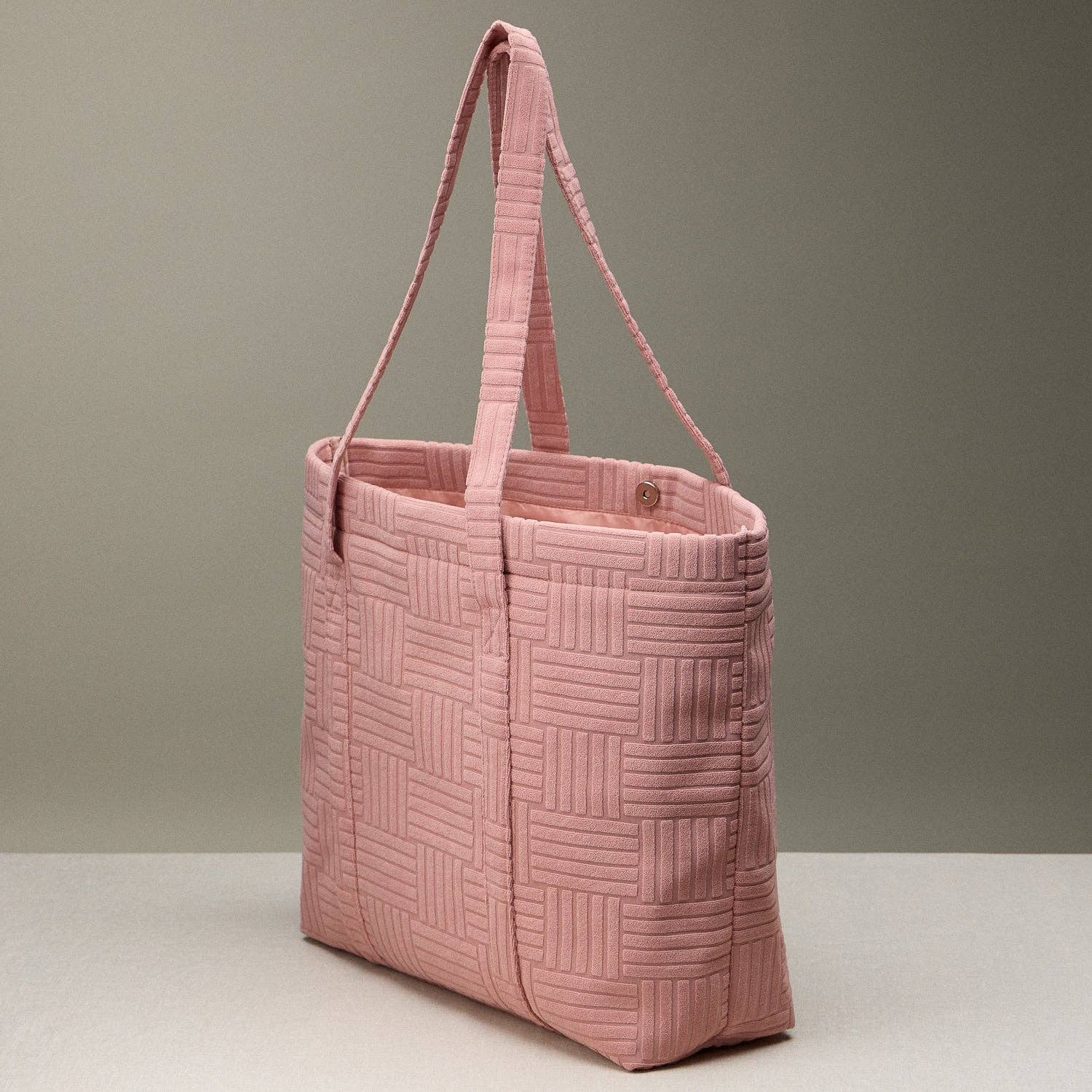 Frem - Quilted Tote Bag with Woven Texture