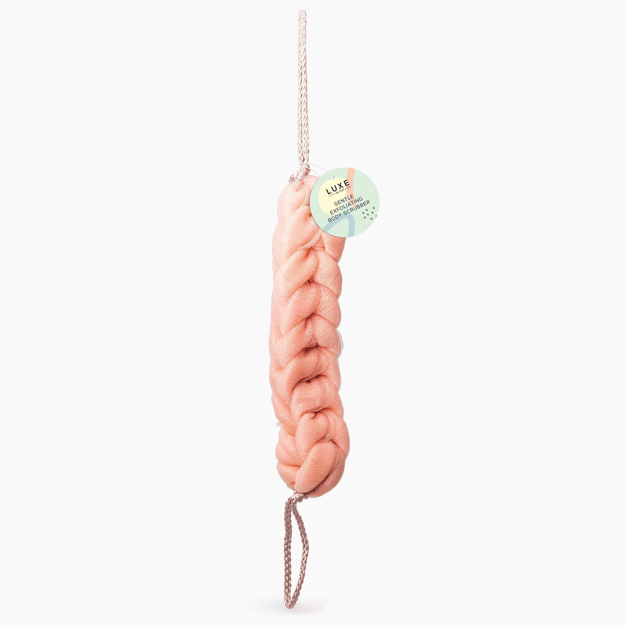 Cait + Co - Luxe-Gentle Exfoliating Back Scrubber - Pink