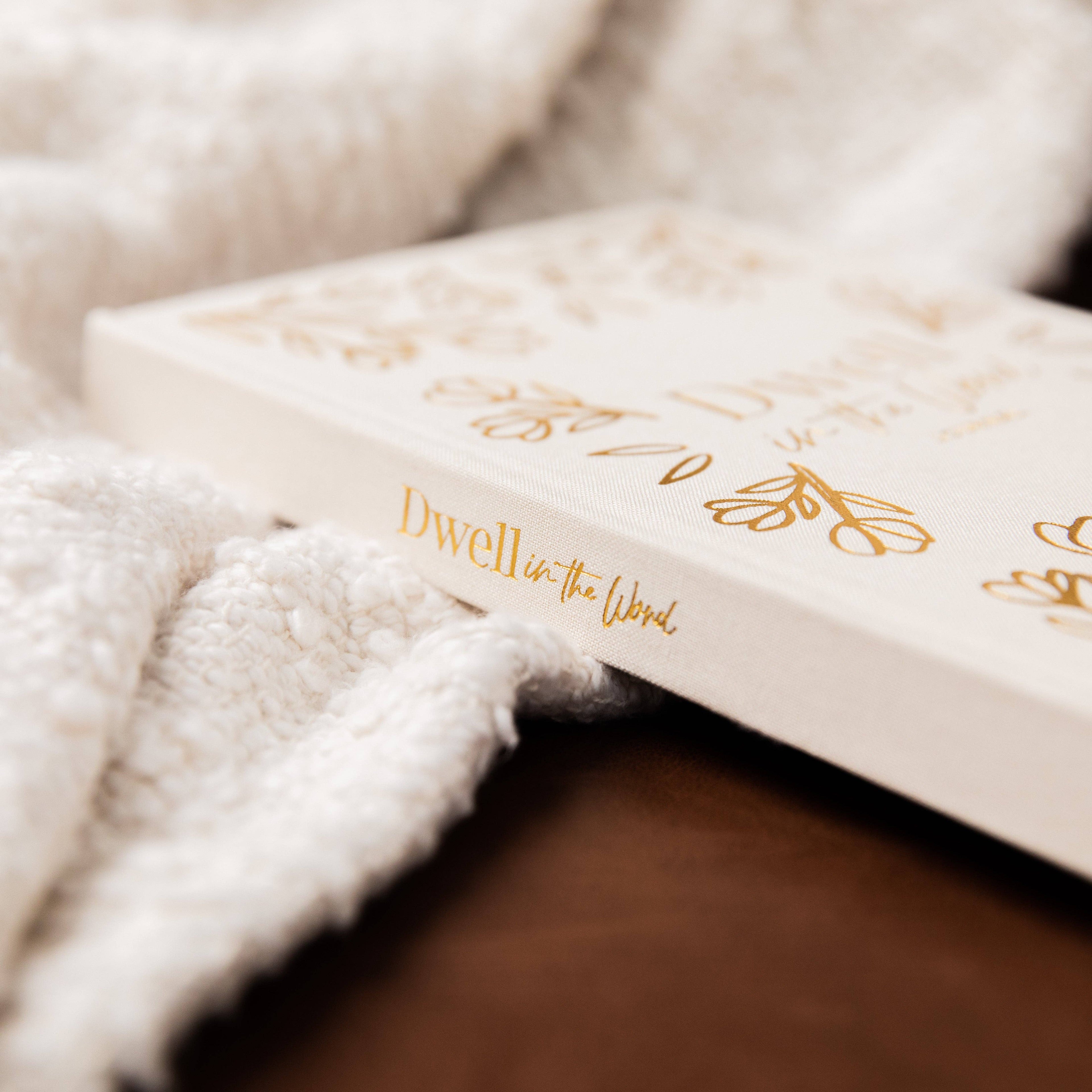 The Daily Grace Co - Dwell in the Word Journal | Linen Gold Foil Bound