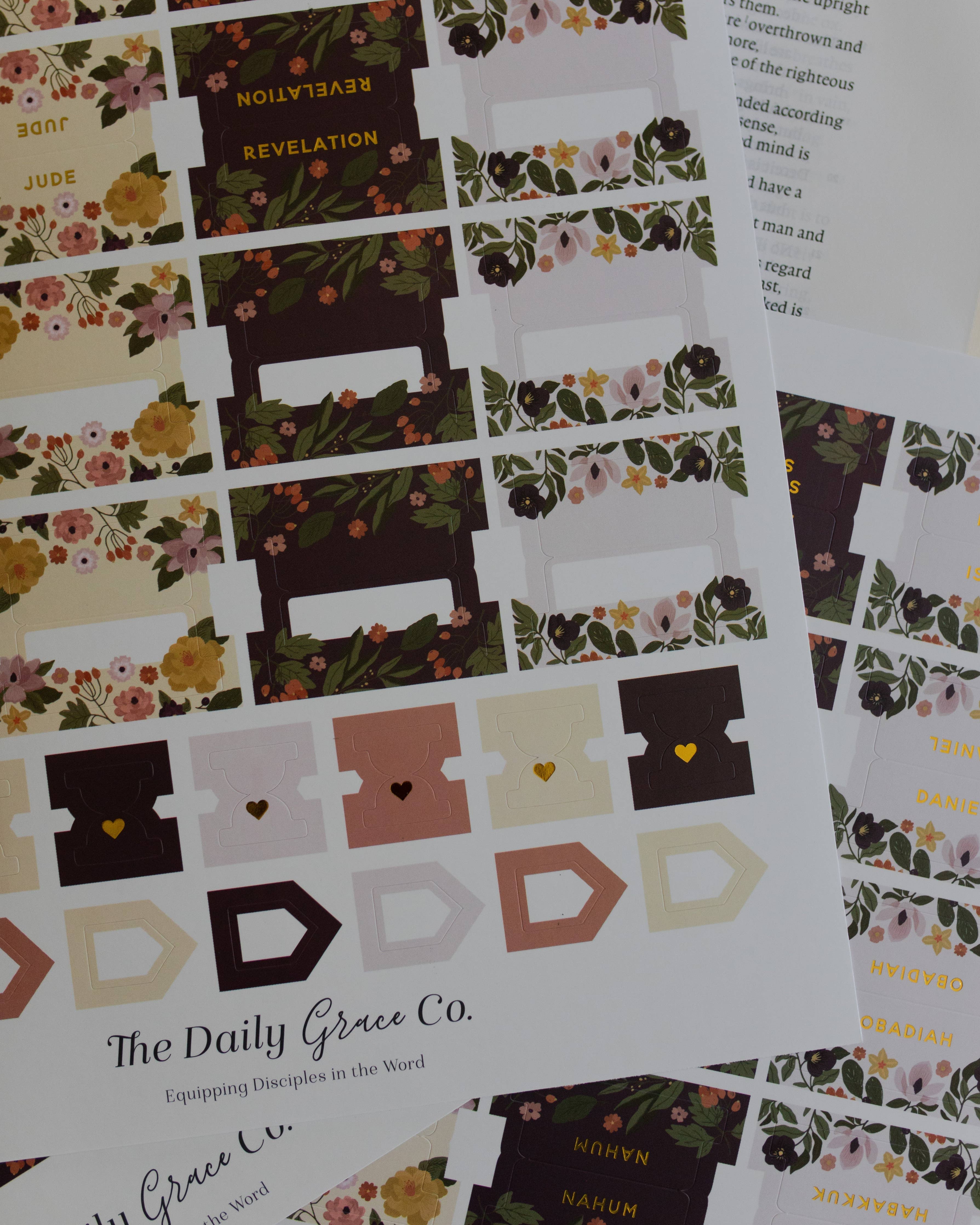 The Daily Grace Co - Magnolia Floral Bible Tabs