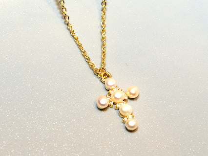 Abe Gold Pearl Necklace 18K