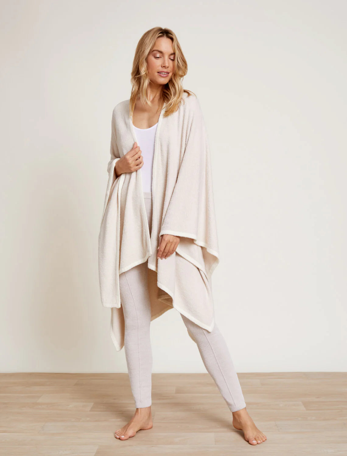 Barefoot Dreams CozyChic Lite Bordered Wrap