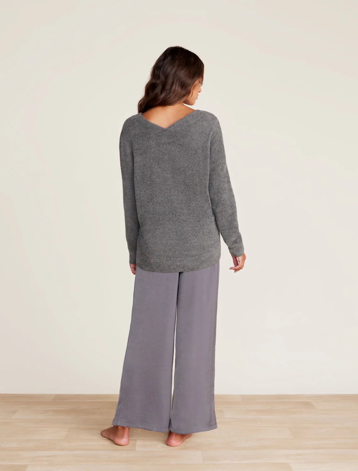 Barefoot Dreams CozyChic Lite V Neck Seamed Pullover