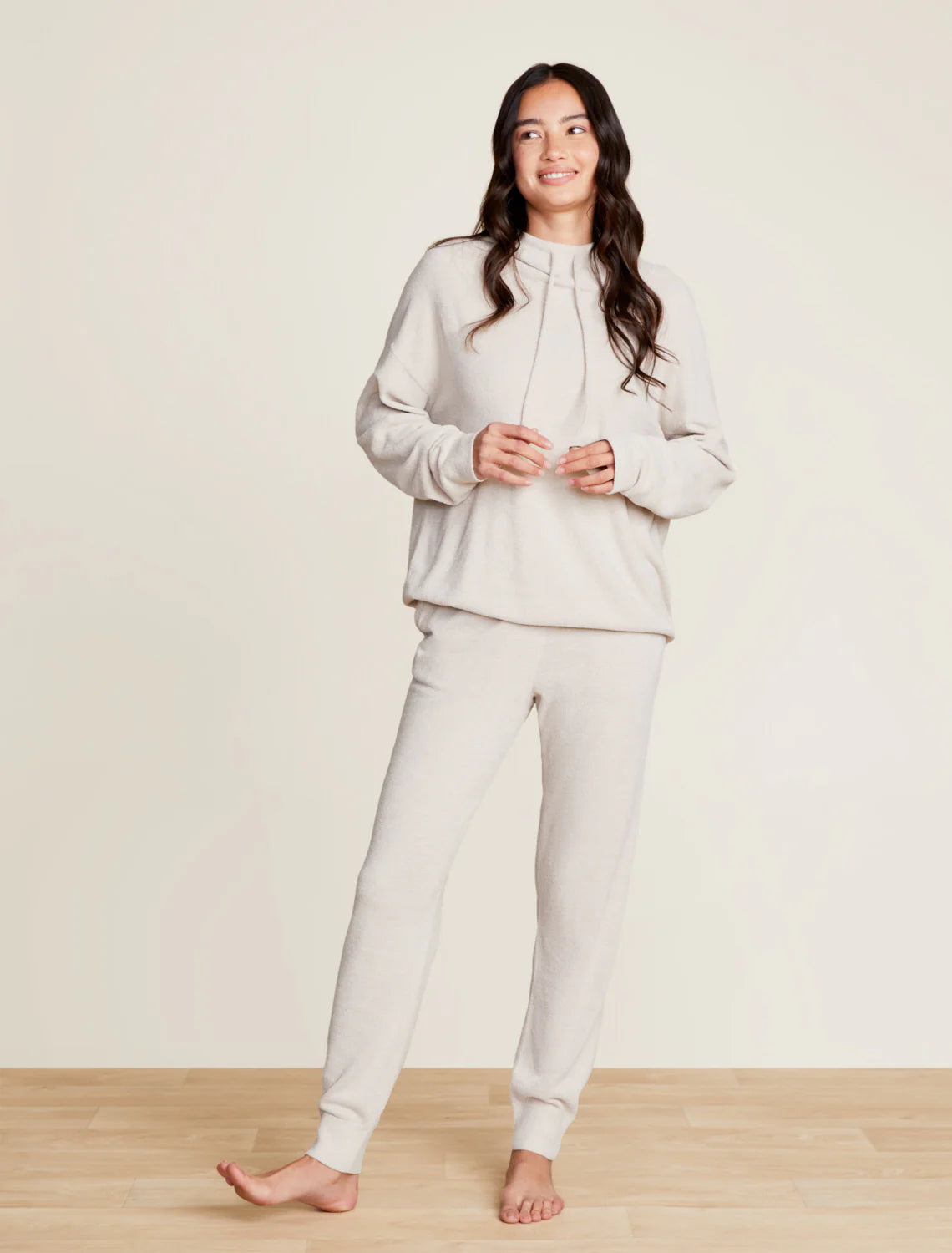 Barefoot Dreams CozyChic Ultra Lite Funnel Neck Hooded Pullover