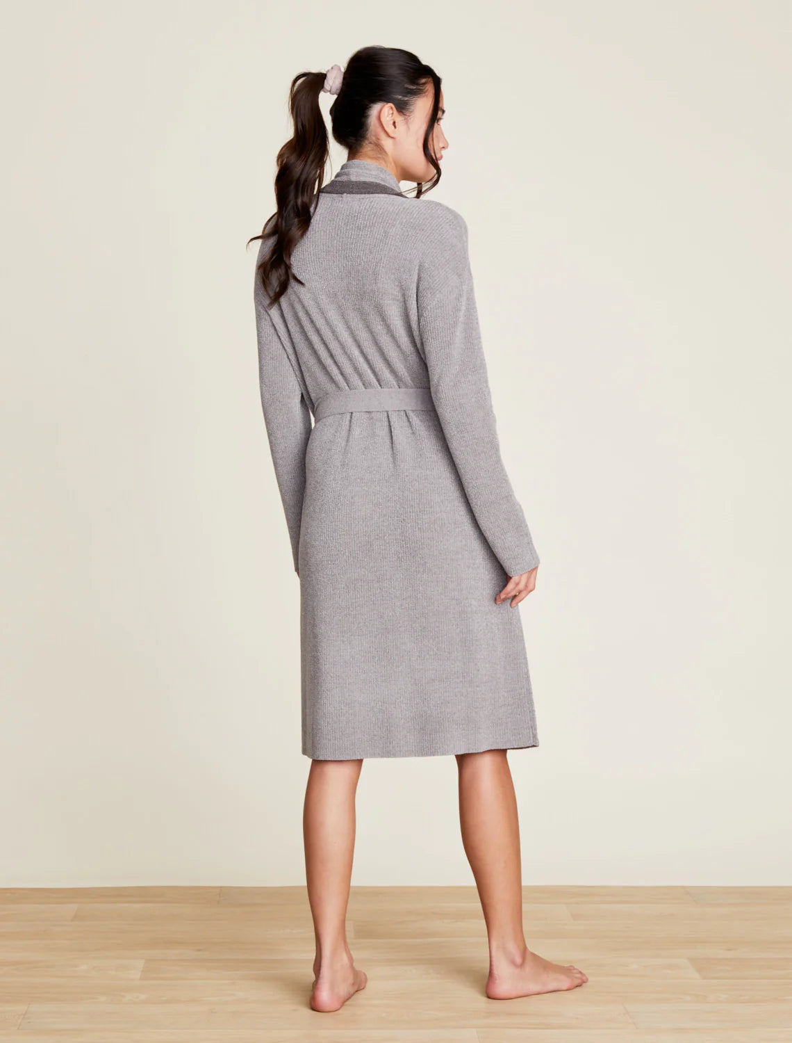 Barefoot Dreams CozyChic Ultra Lite Tipped Ribbed Short Robe
