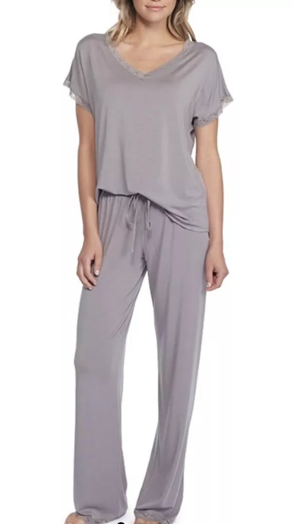 Barefoot Dreams Luxe Milk Jersey Short Sleeve V-Neck PJ Set
