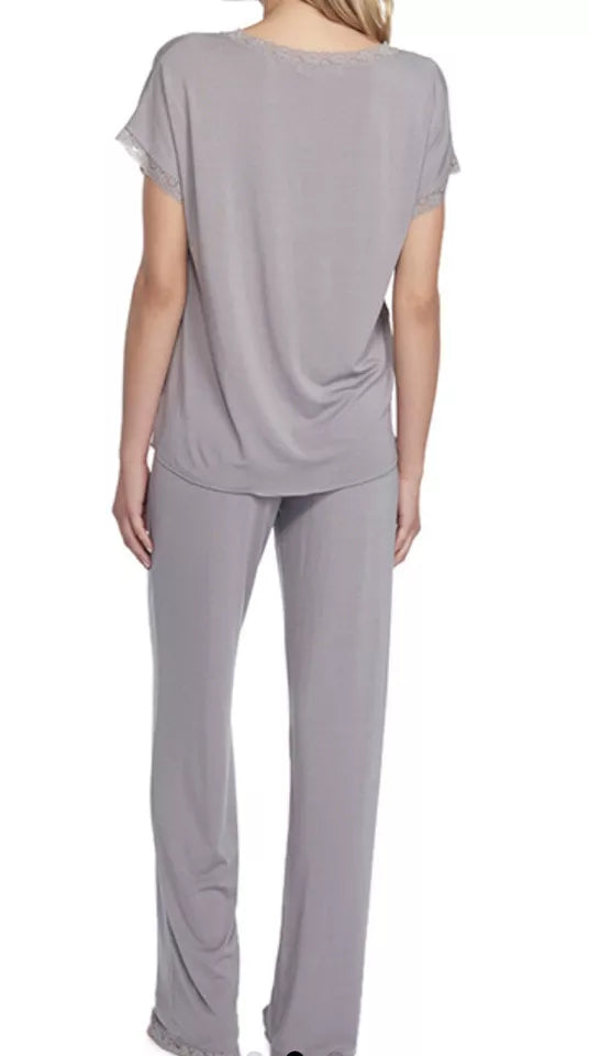 Barefoot Dreams Luxe Milk Jersey Short Sleeve V-Neck PJ Set