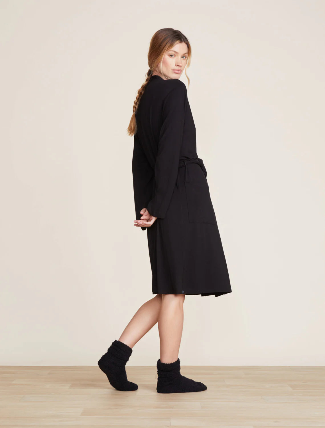 Barefoot Dreams Malibu Collection Soft Jersey Short Robe