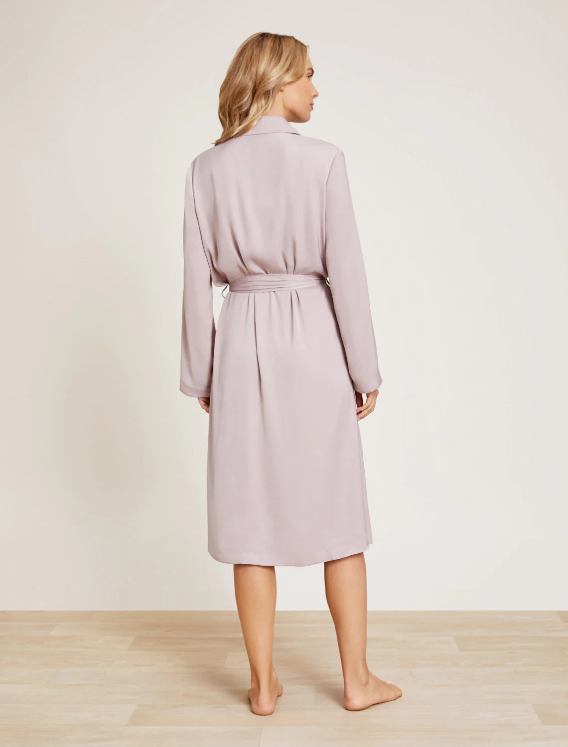 Barefoot Dreams Washed Satin Notch Collar Robe