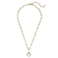 Don Gold Clear Necklace
