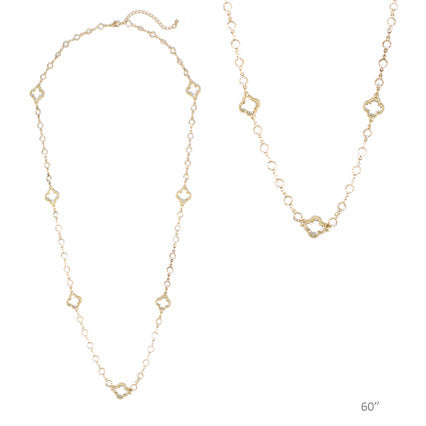 Fred Gold Clear Necklace