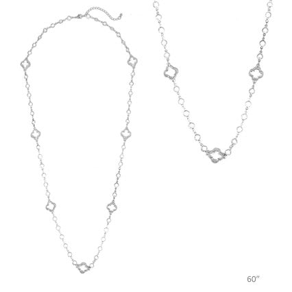 Fred Silver Clear Necklace