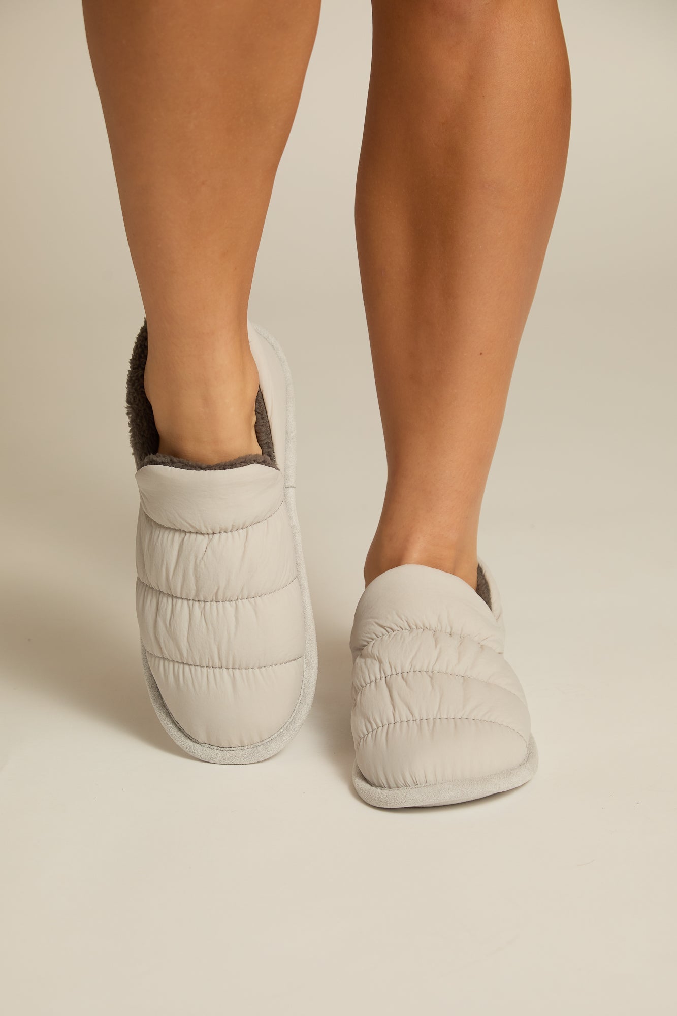 Puffy Gray Slipper