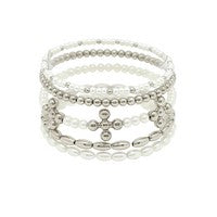 Goldie Silver Pearl Bracelet