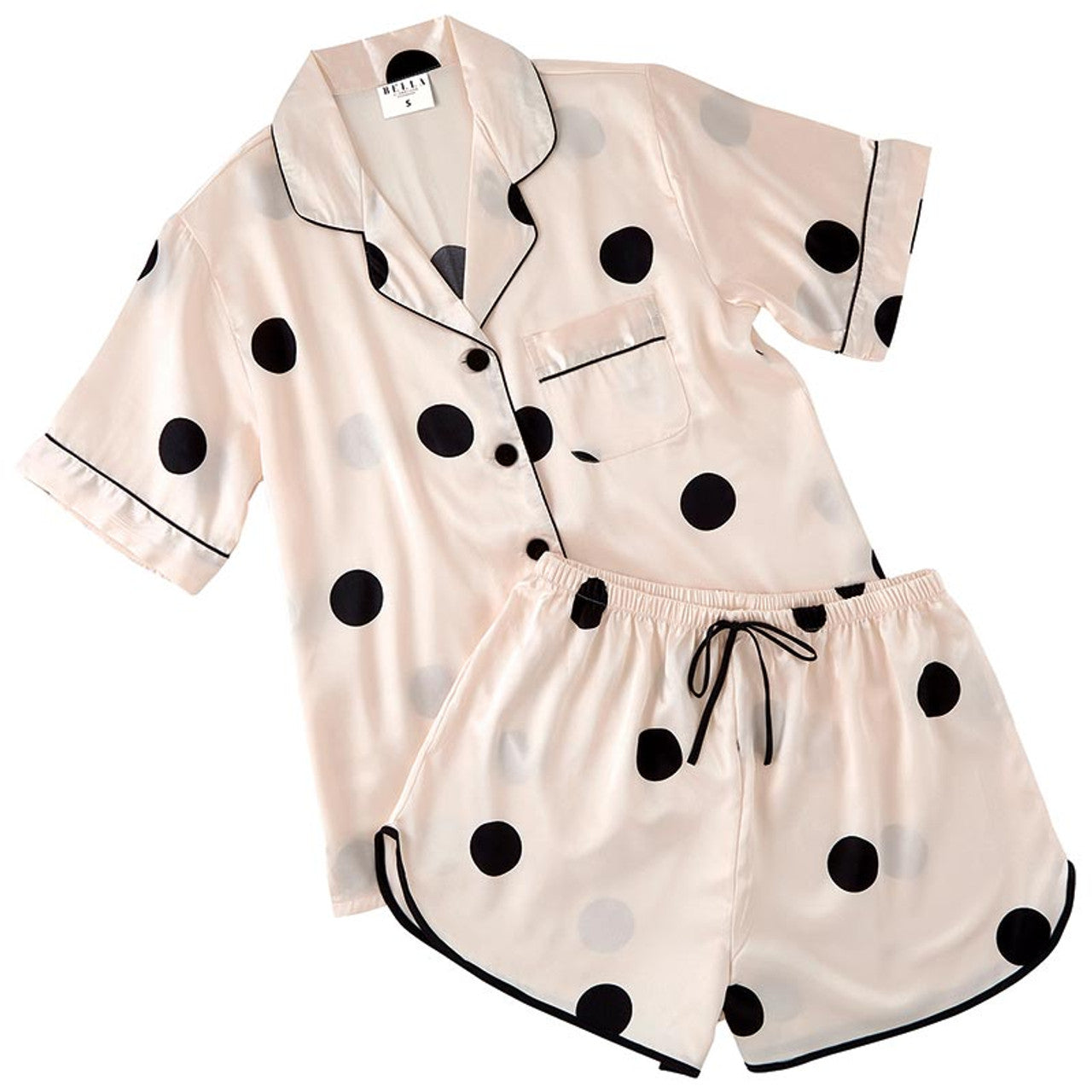 Satin Short 2pc Pajama Set - Blush