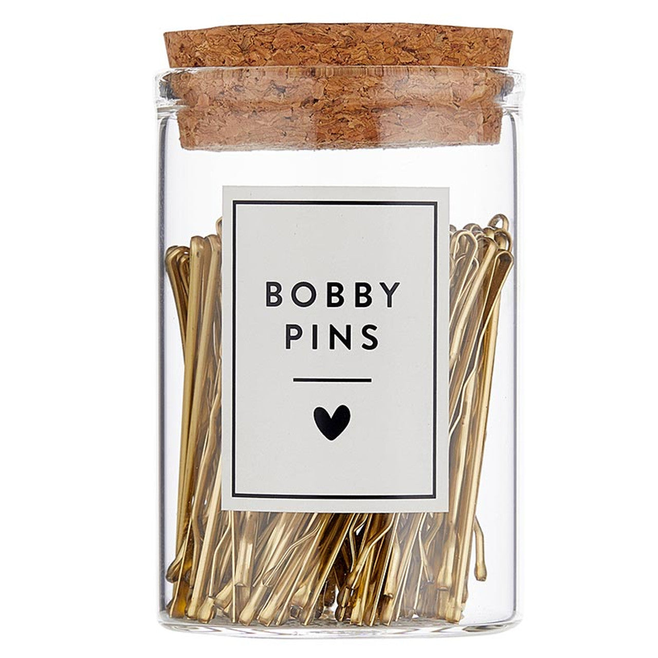 100 Gold Bobby Pin in Jar