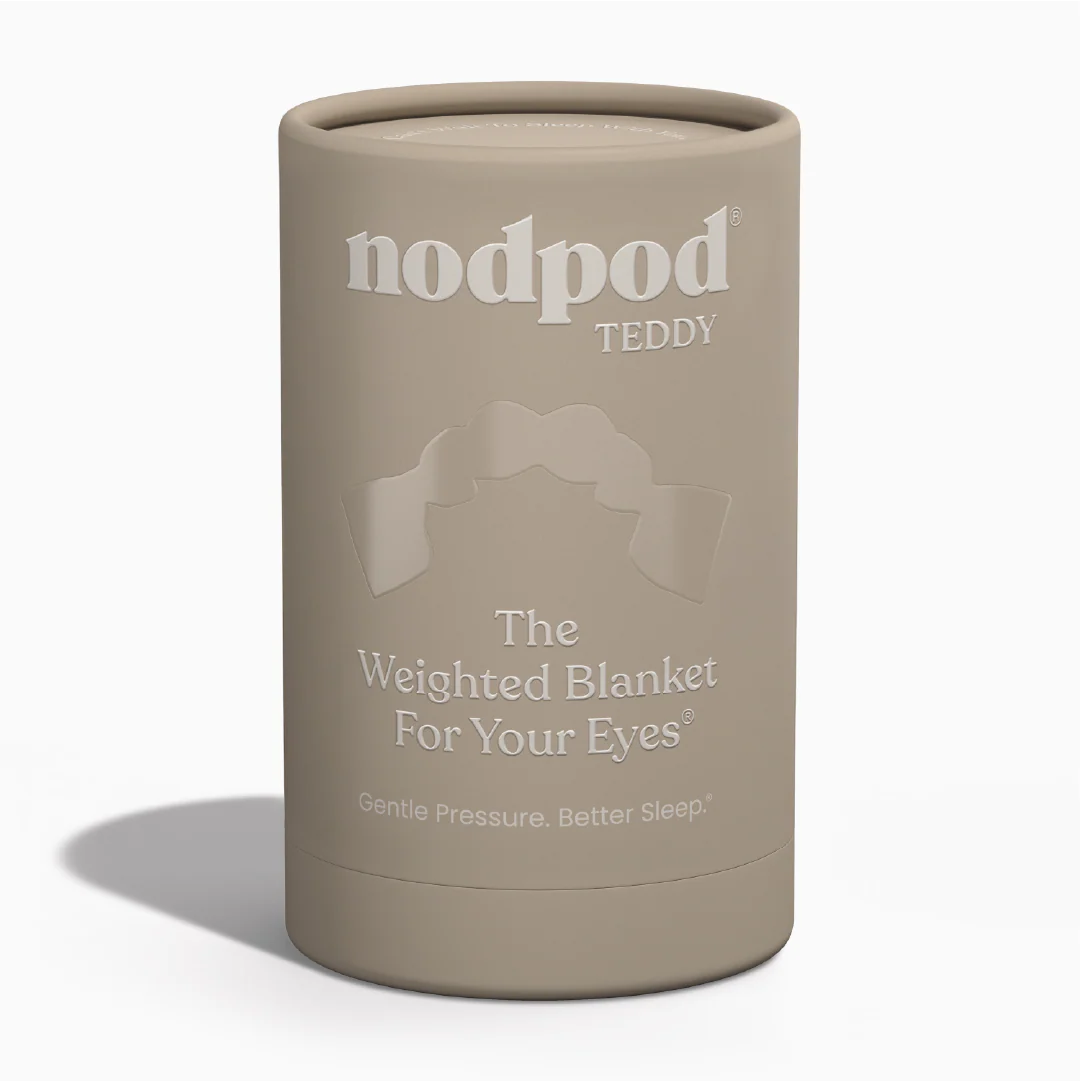 nodpod - Teddy Creme Teddy Brown Weighted Sleep Mask - Eye Mask