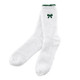 White and Green Cozy Sock Ornament