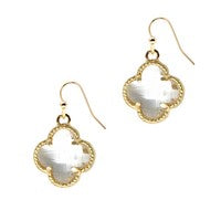 Puma Gold Clear Earrings
