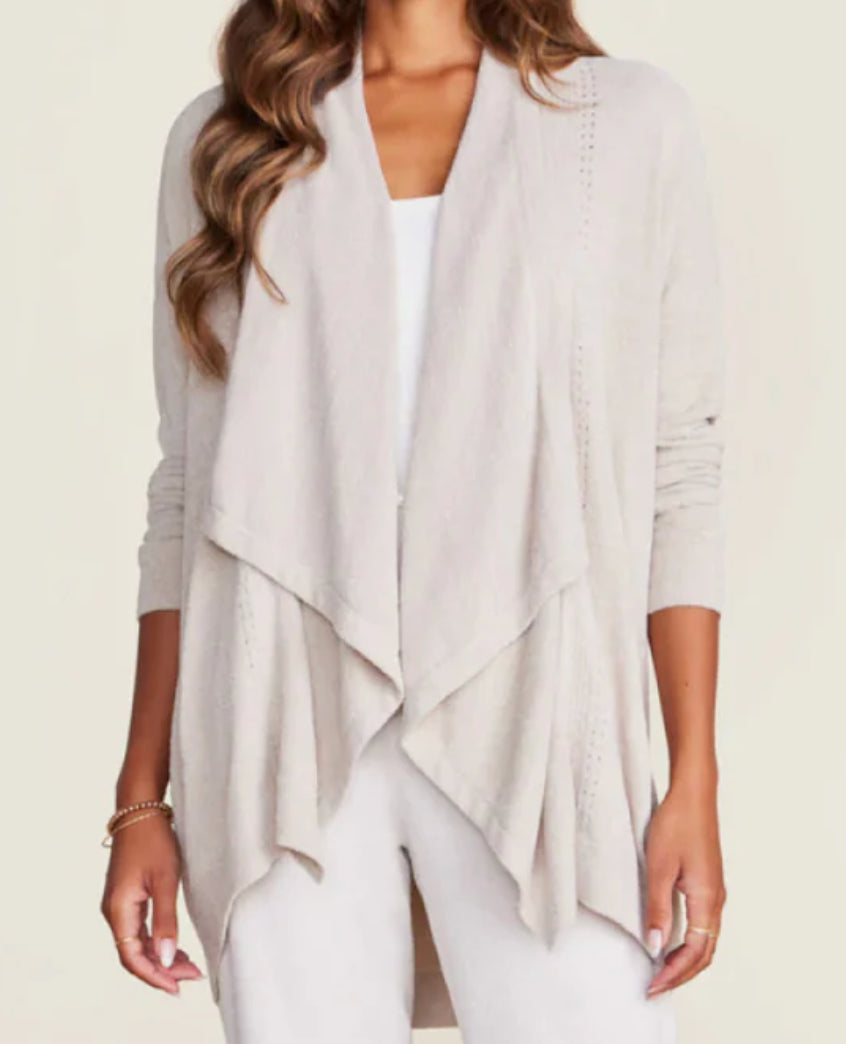 Barefoot Dreams CozyChic Ultra Lite Shawl Pointelle Cardi