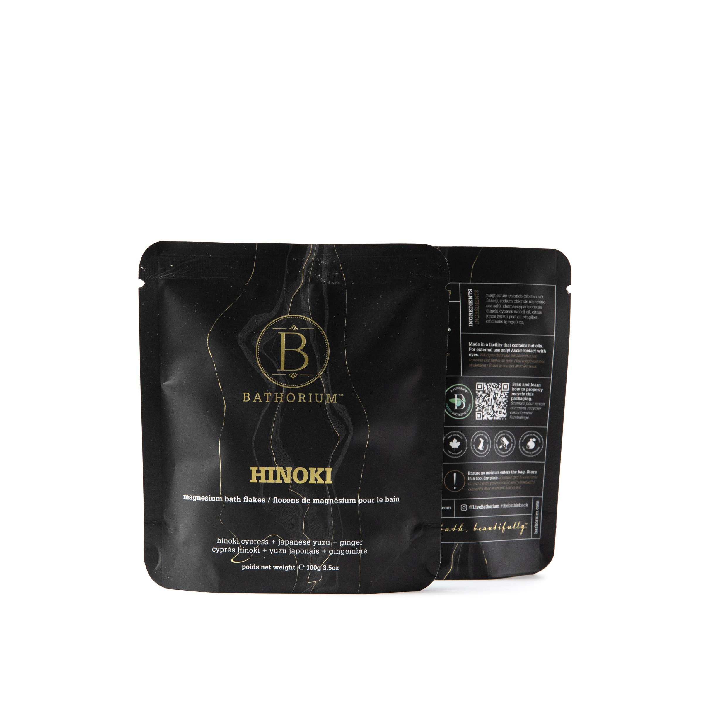 Bathorium - Hinoki Magnesium Flake Soak 100g (1 bath)