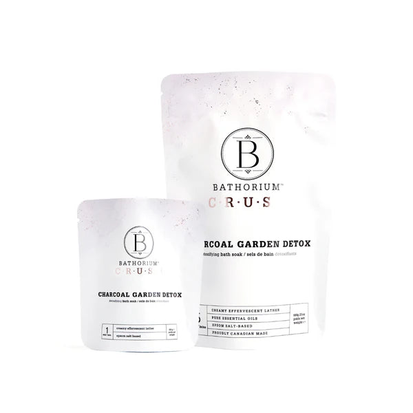 Bathorium - Charcoal Garden Detox Crush Bath Soak 120g