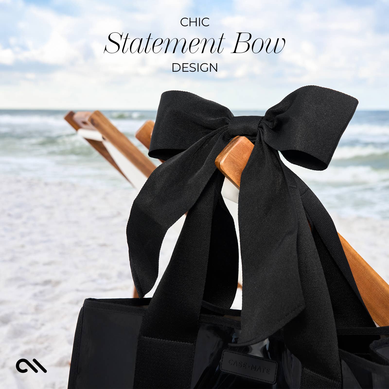 Case-Mate - Case-Mate Midnight Black Bow Jelly Tote Bag