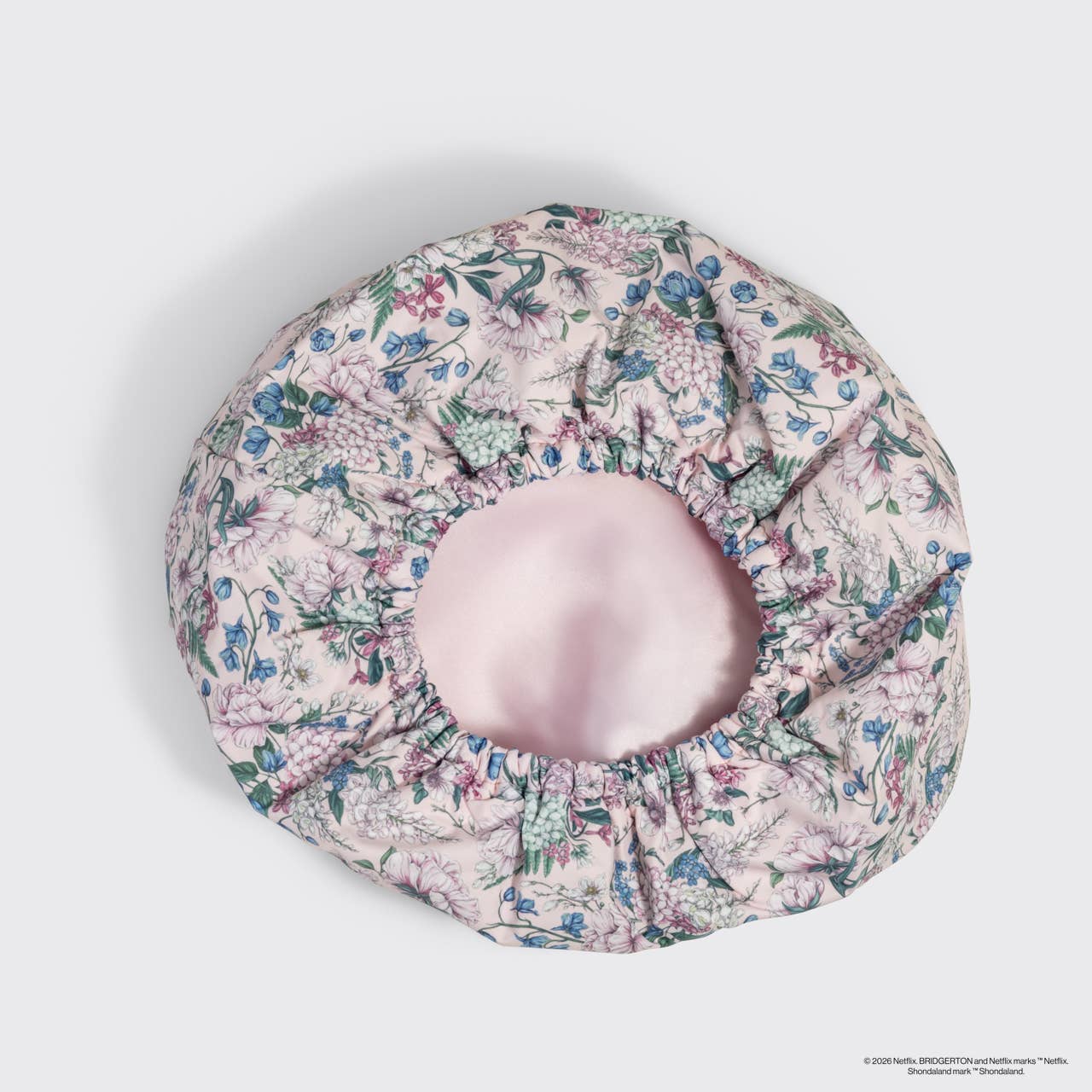 KITSCH - Bridgerton x Kitsch Satin-Lined Flexi Shower Cap in Wisteria