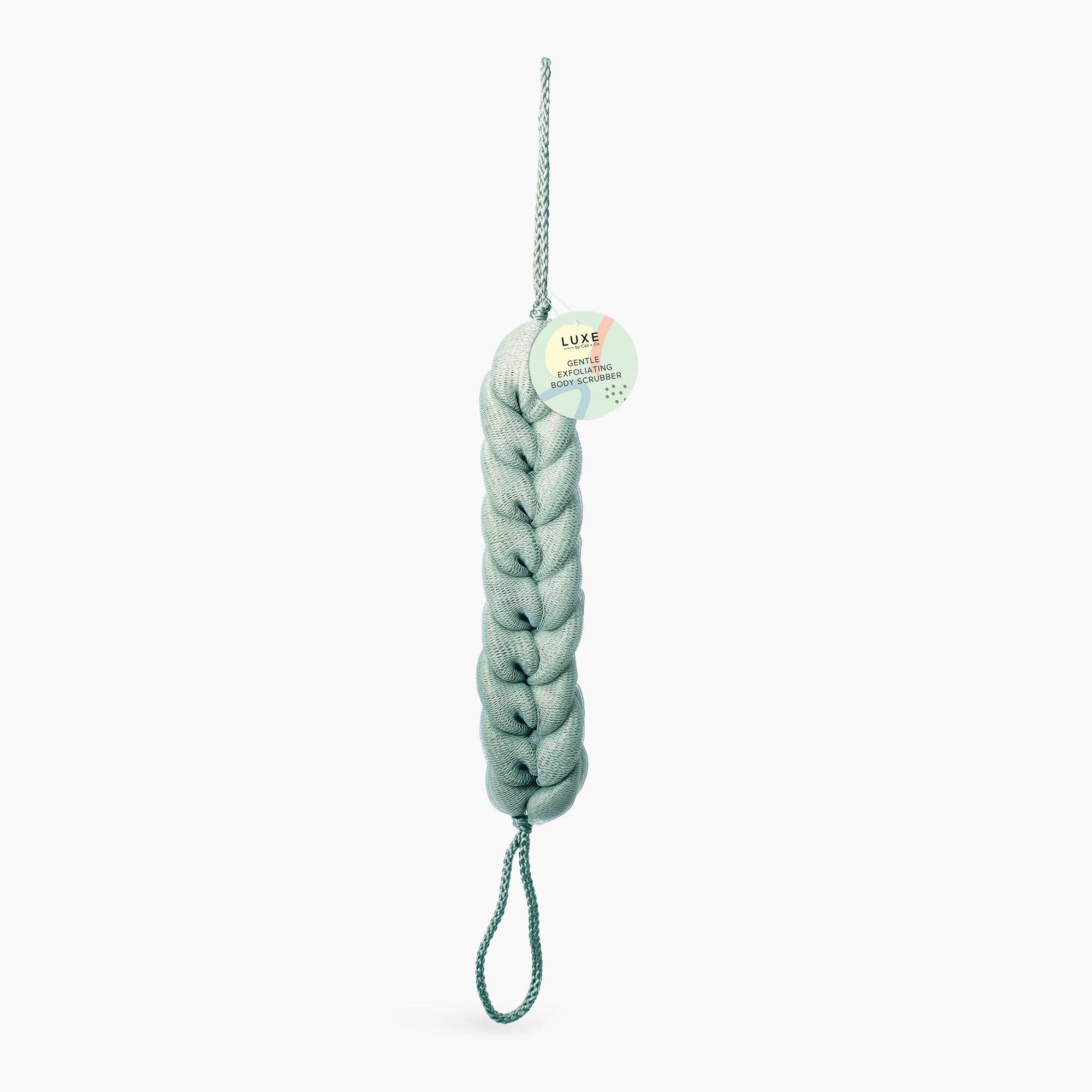 Cait + Co - Luxe-Gentle Exfoliating Back Scrubber - Green