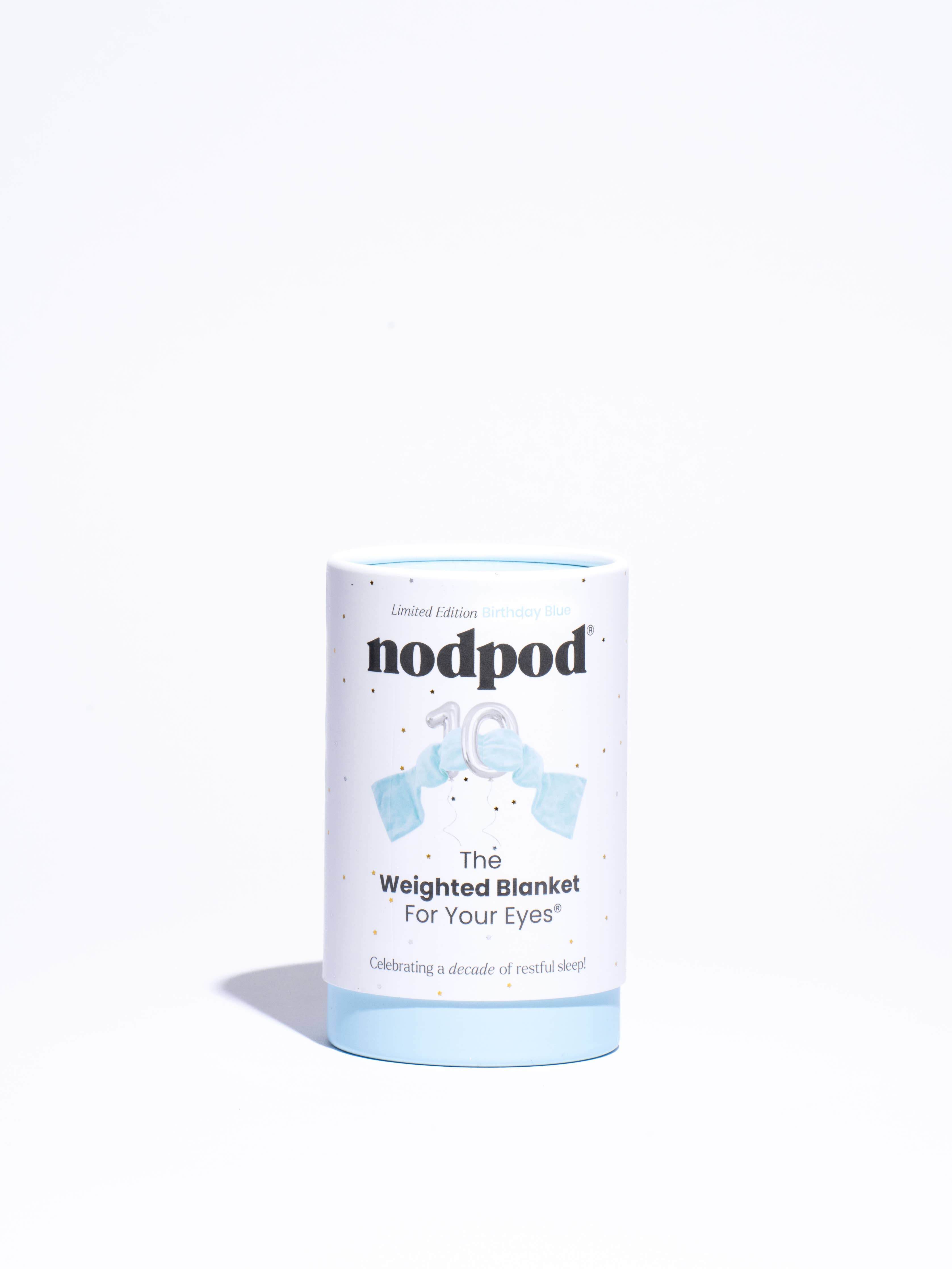 nodpod - Birthday Blue Weighted Sleep Mask - Limited Edition