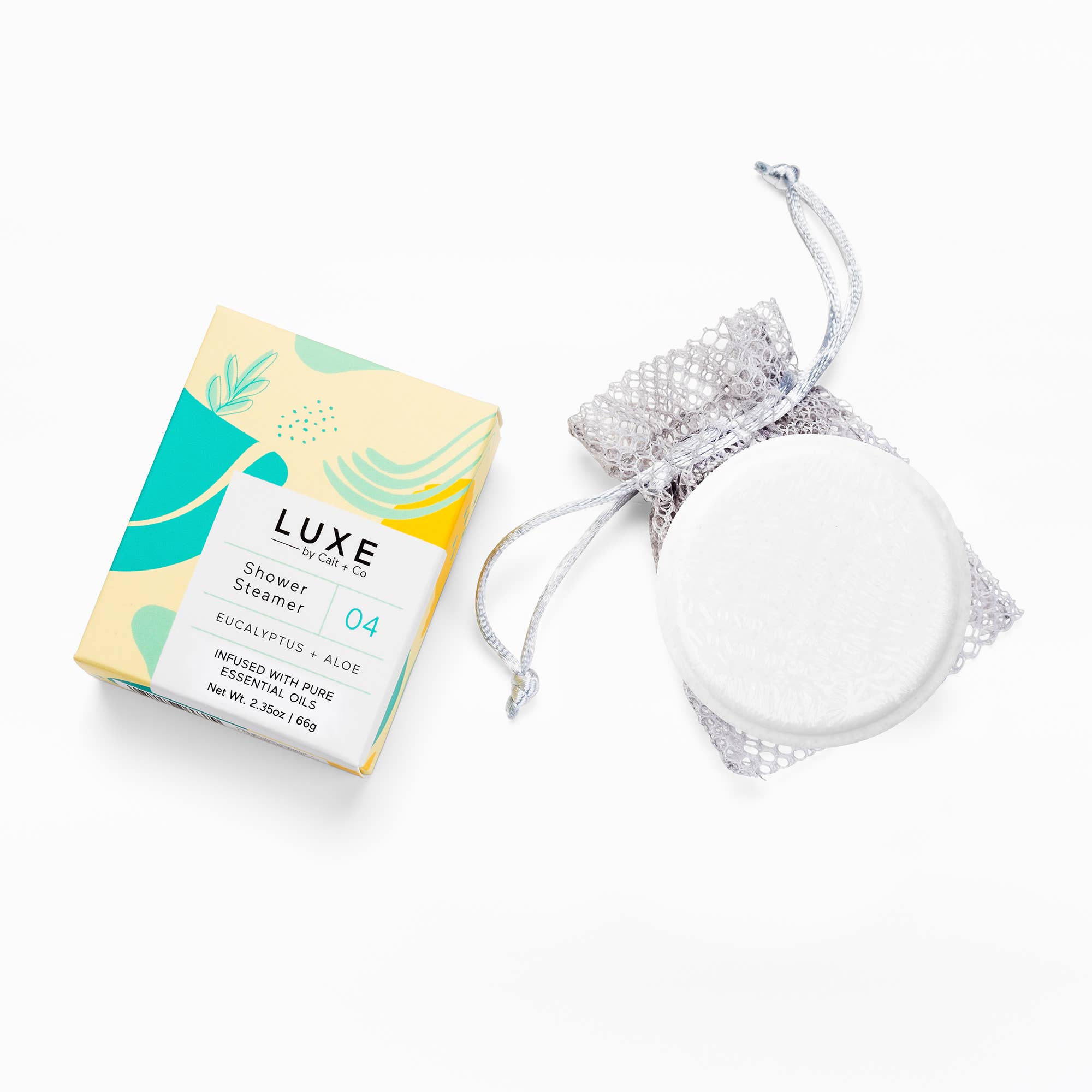 Cait + Co - Luxe Eucalyptus + Aloe Shower Steamer Fizzy Bomb