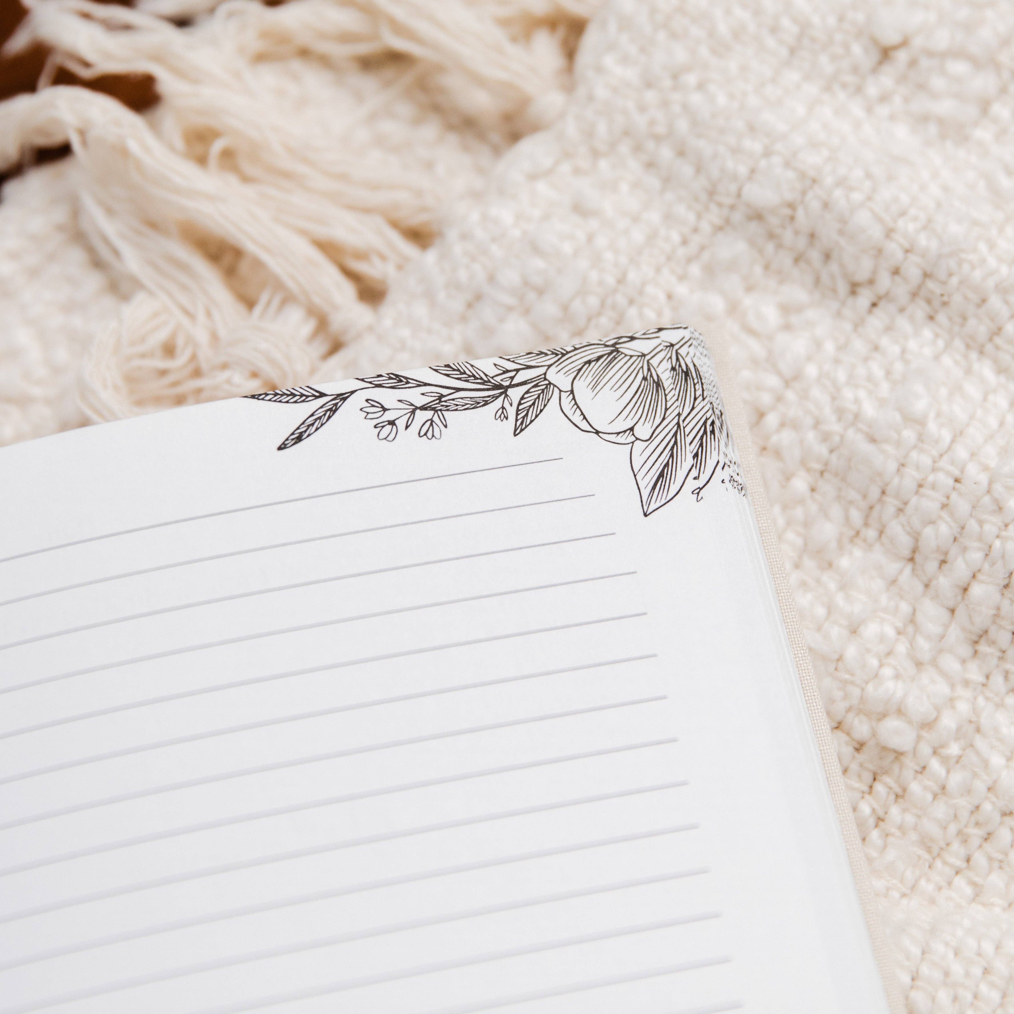 The Daily Grace Co - Dwell in the Word Journal | Linen Gold Foil Bound