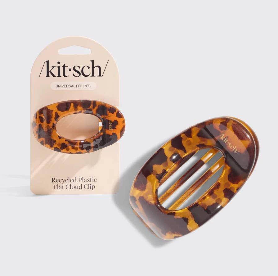 KITSCH - Recycled Plastic Medium Flat Cloud Clip - Tort