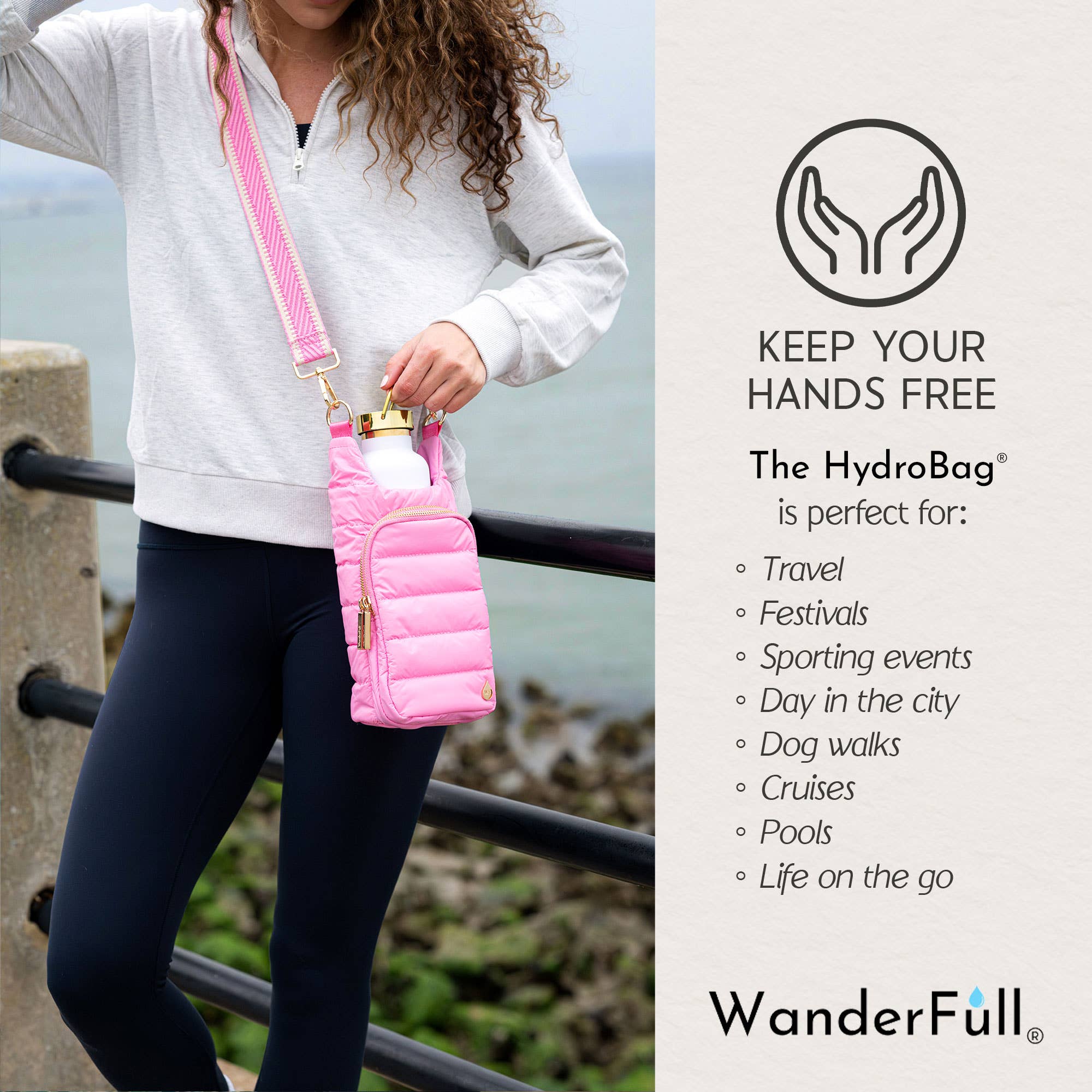 WanderFull - Original HydroBag - Pink Peony HydroBag®