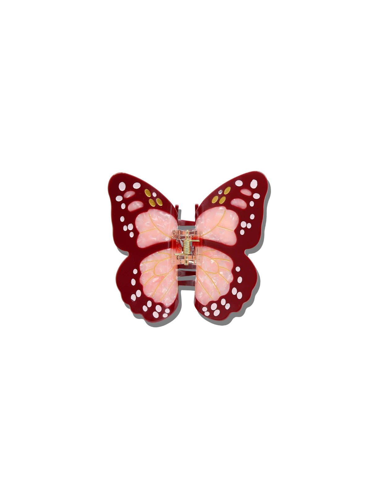 Solar Eclipse - Hand-painted Mini Monarch Butterfly Claw Hair Clip | Eco-Friendly