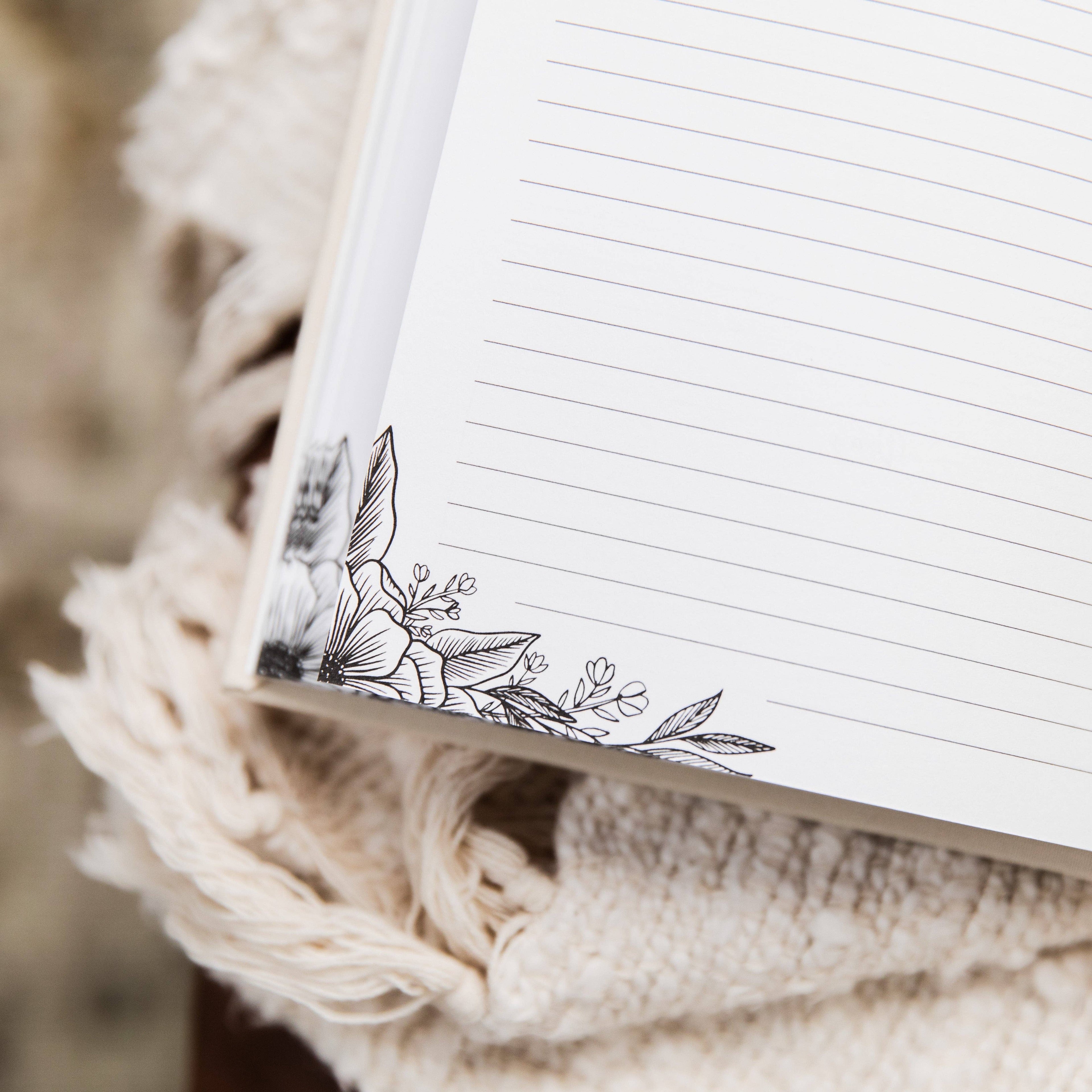 The Daily Grace Co - Dwell in the Word Journal | Linen Gold Foil Bound