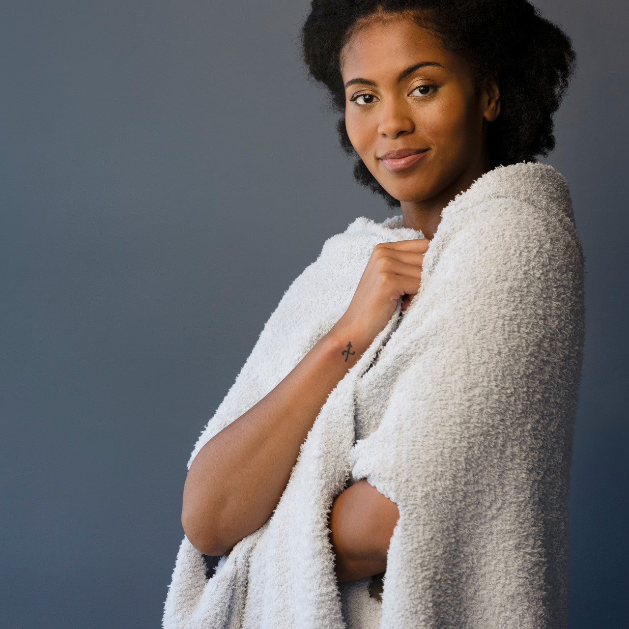 Hooded Wrap - Smoke