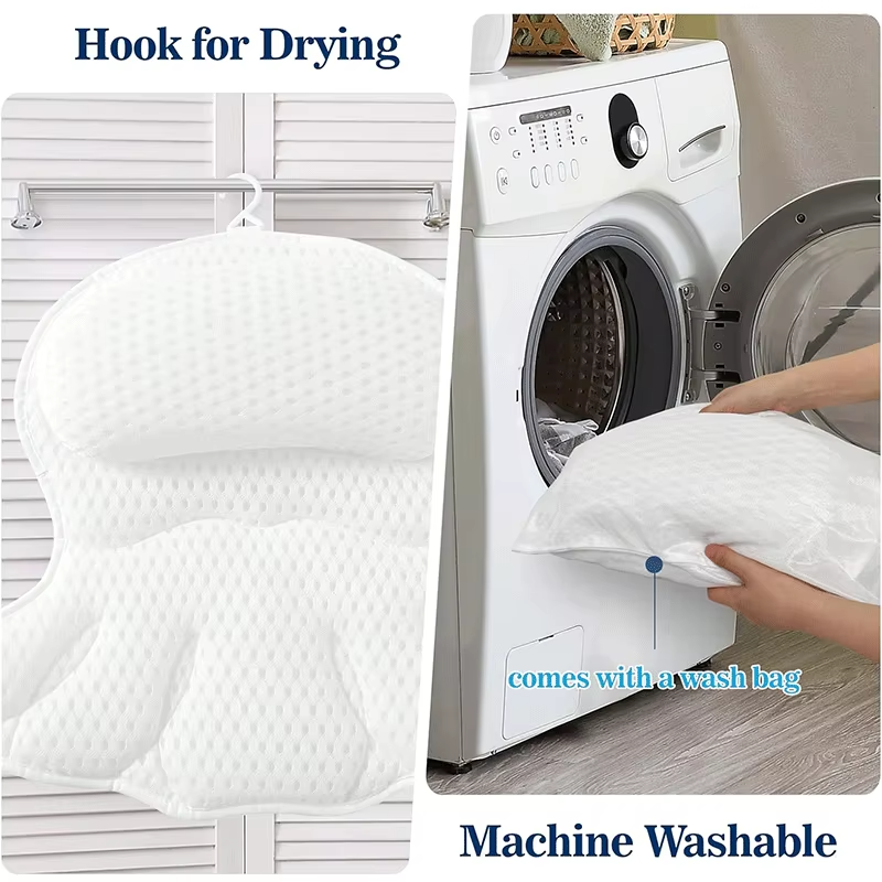 VIGOR - Luxury Bath Pillows for Tub Neck and Back Support