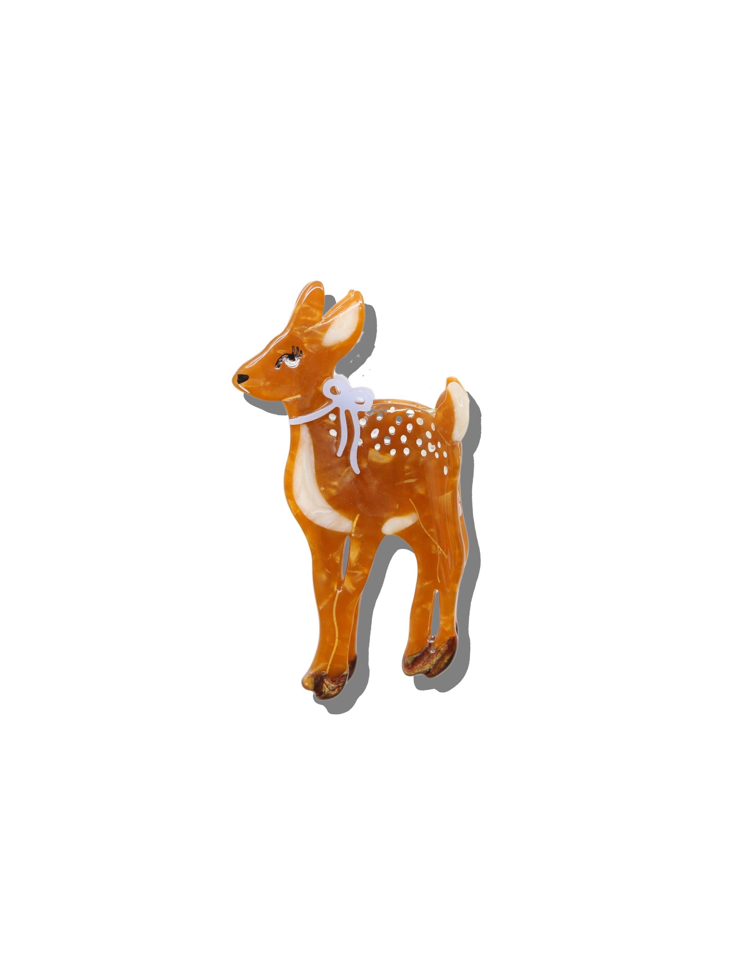 Solar Eclipse - Hand-painted Fawn Claw Hair Clip | Eco-Friendly