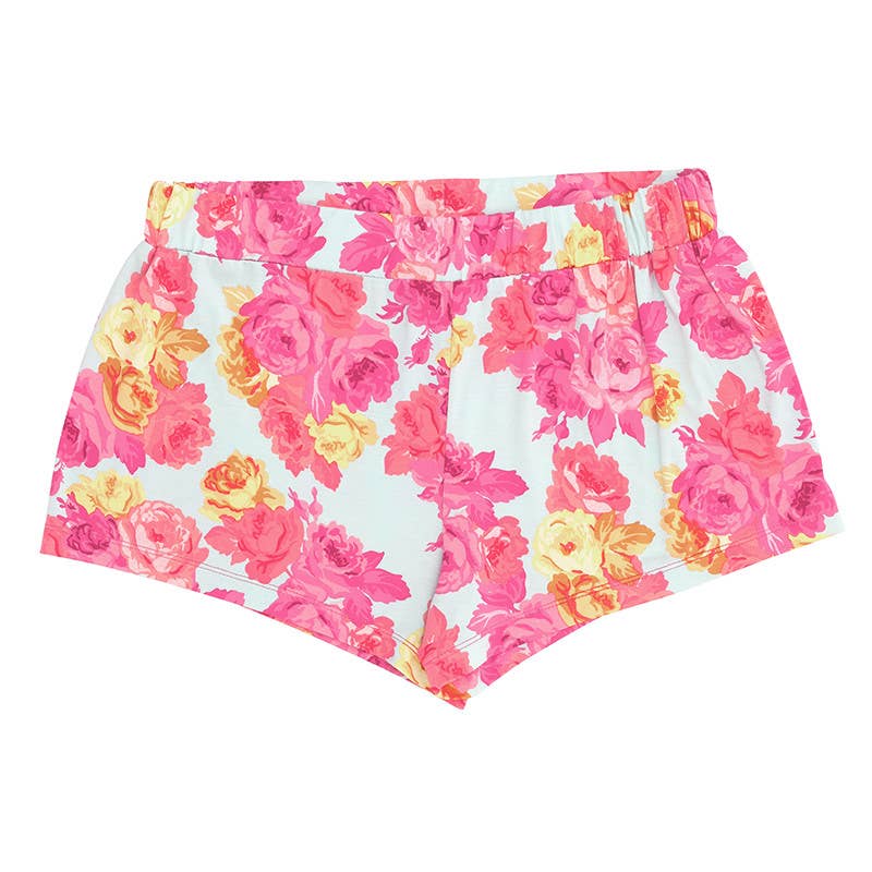 Bella Sleep + Spa - Bamboo PJ Set - Blue + Rose Floral