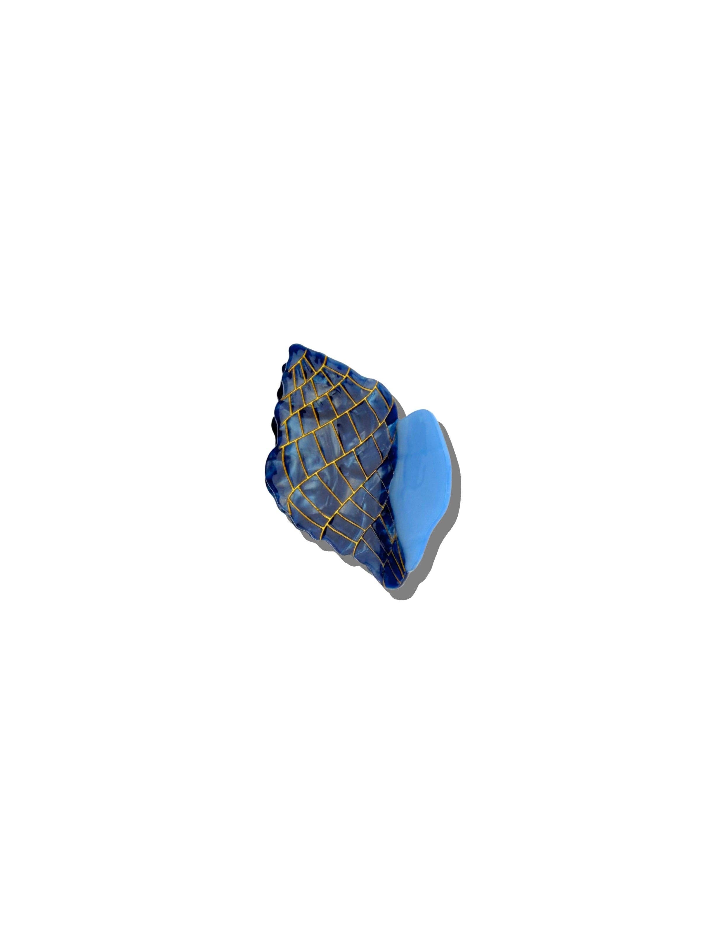Solar Eclipse - Hand-painted Tulip Conch Shell Claw Hair Clip | Eco-Friendly