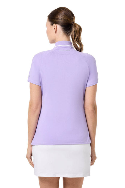 Coolibar - CourtLine Short Sleeve Polo | Lavendula