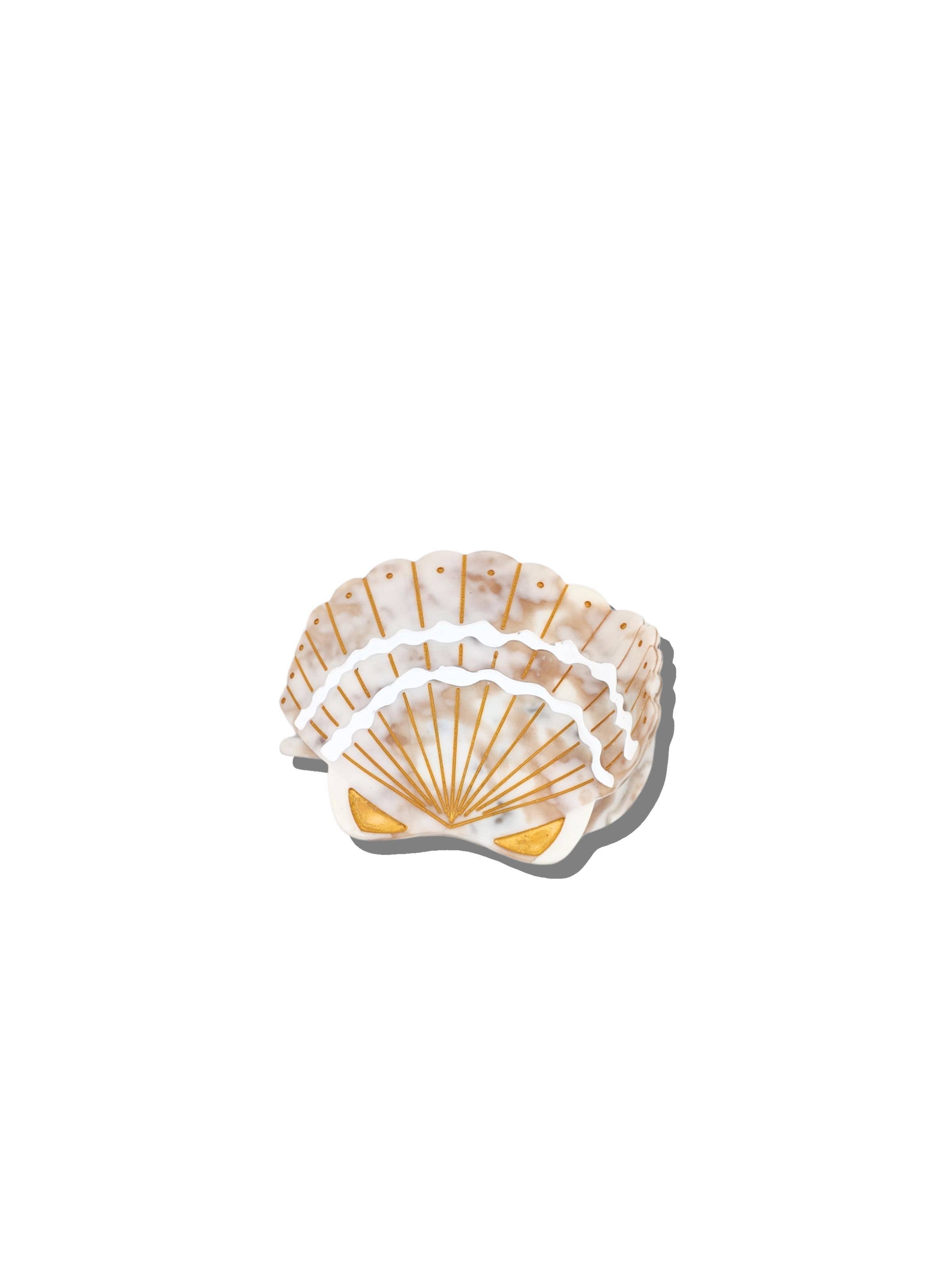 Solar Eclipse - Handmade Seashell Lay Down Claw Clip | Eco-Friendly